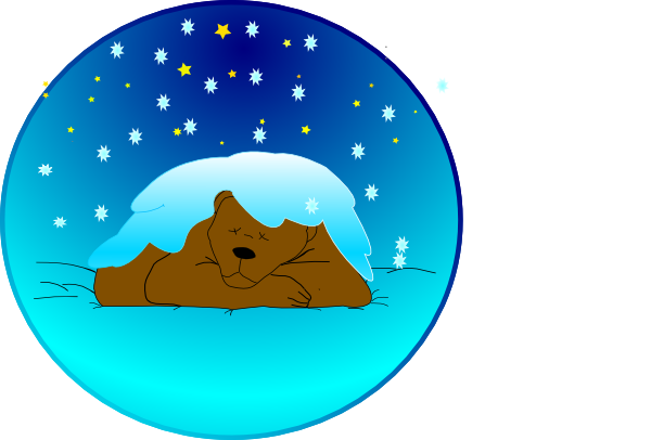 sleeping-bear-clipart-black-and-white-1098-sleeping-bear-under-stars-with-snow-circle-design.png
