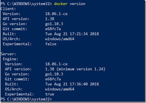 Docker Version 