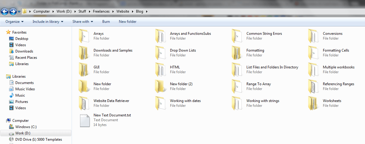 Folders in Path