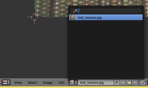 Selecting Image in UV layout