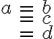$\begin{align}a&=b\&=c\&=d\end{align}$ $\begin{align}a&=b\&=c\&=d\end{align}$