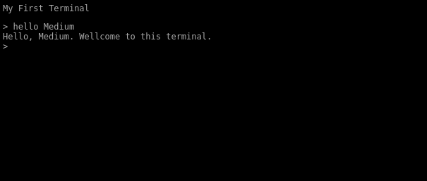 Terminal Screen
