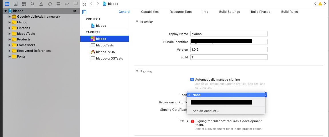 xcode certification add new