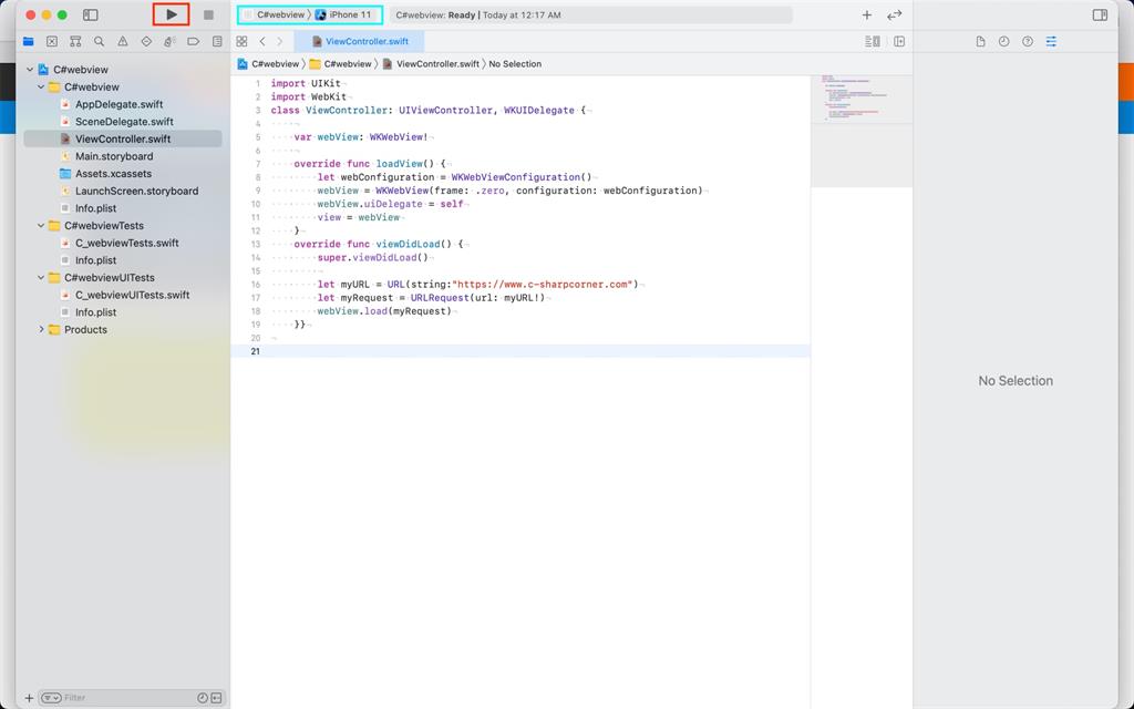 Creating A Simple Web View App For iOS
