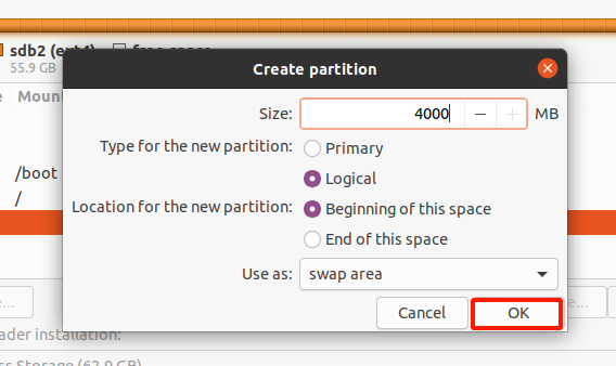 Create Swap mount point Ubuntu