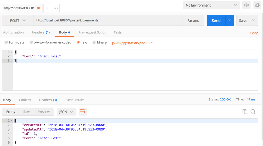 Spring Boot Hibernate Jpa One to Many Mapping with Pagination and Sorting Rest API create comments