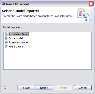 EMF annotated Java importer