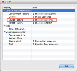 Set the source feature to ERference source.