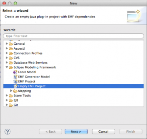 Add an empty EMF project