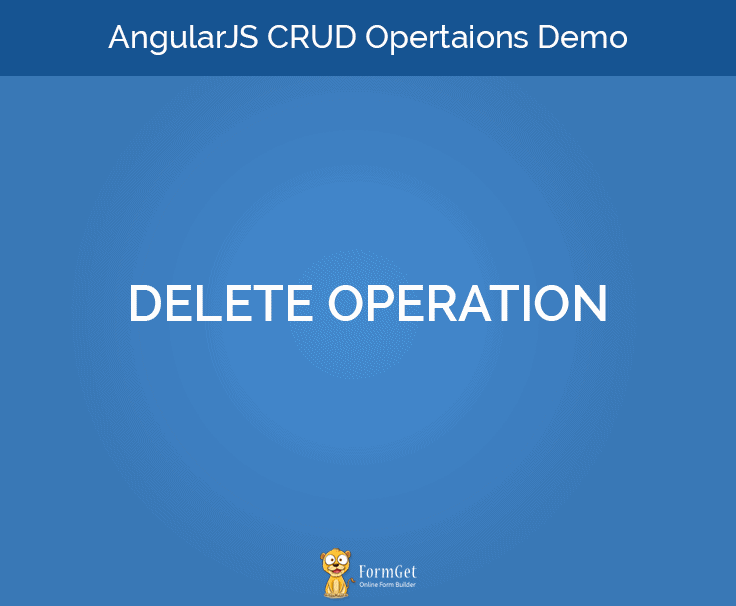Angular CRUD Delete Operation Angular CRUD Delete Operation