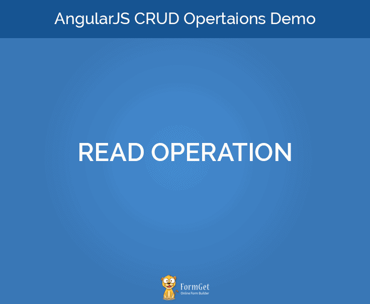Angular CRUD Operation