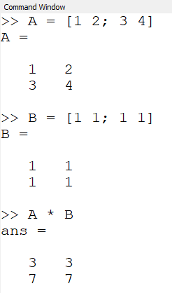 Matrices multiplication code.