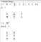 Matrix transposition example.