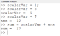 Octave code defining scalar variables.