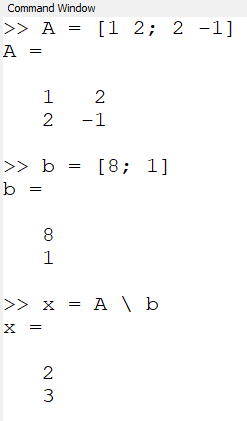 Linear equation solution 8 and 1.