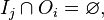  I_j \cap O_i  =  \varnothing, \, 