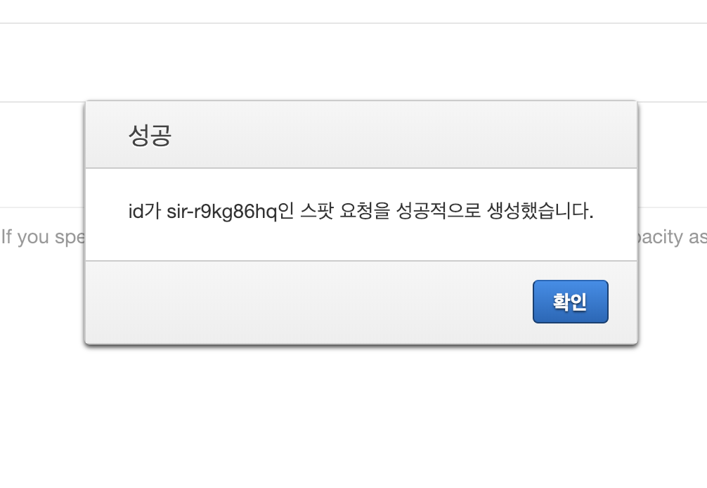 스팟인스턴스 생성 - 6