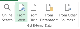 Web Scraping Tutorial: Excel PowerQuery - From Web feature