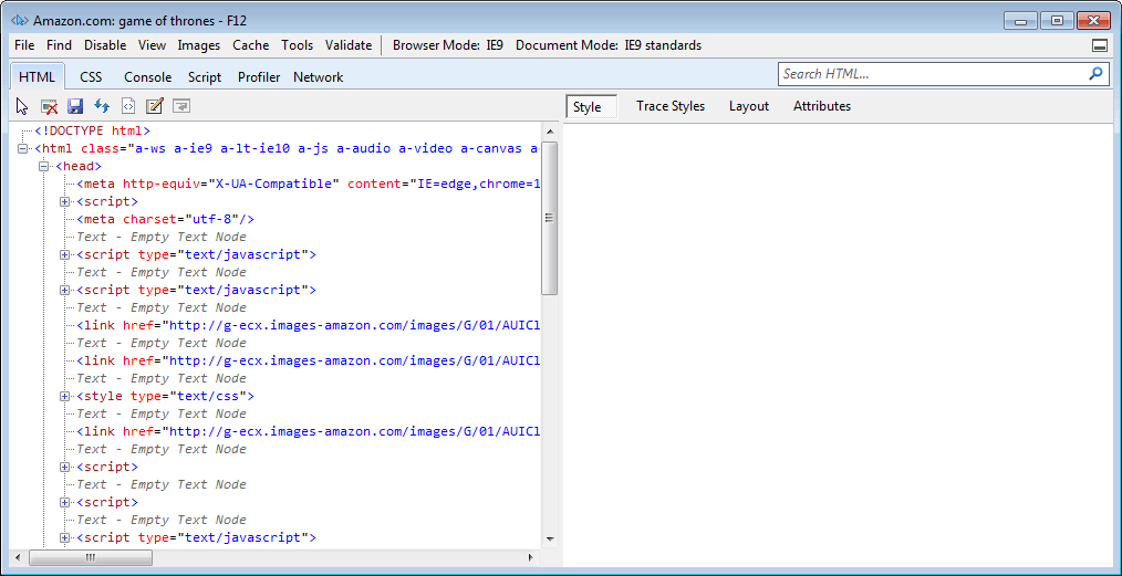 Web Scraping Tutorial: IE Developer Tools