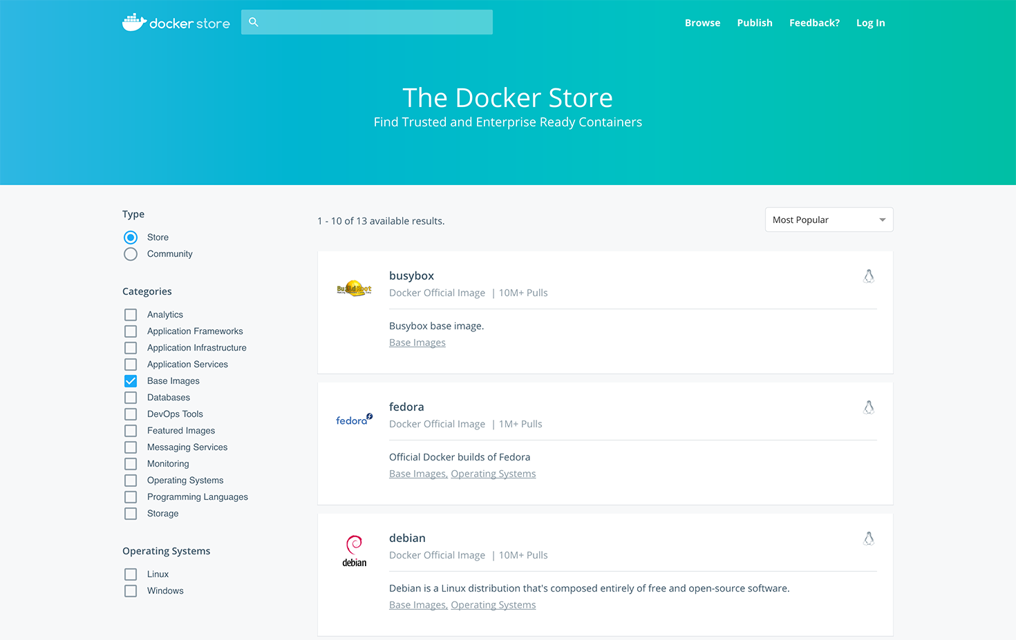 Docker Store