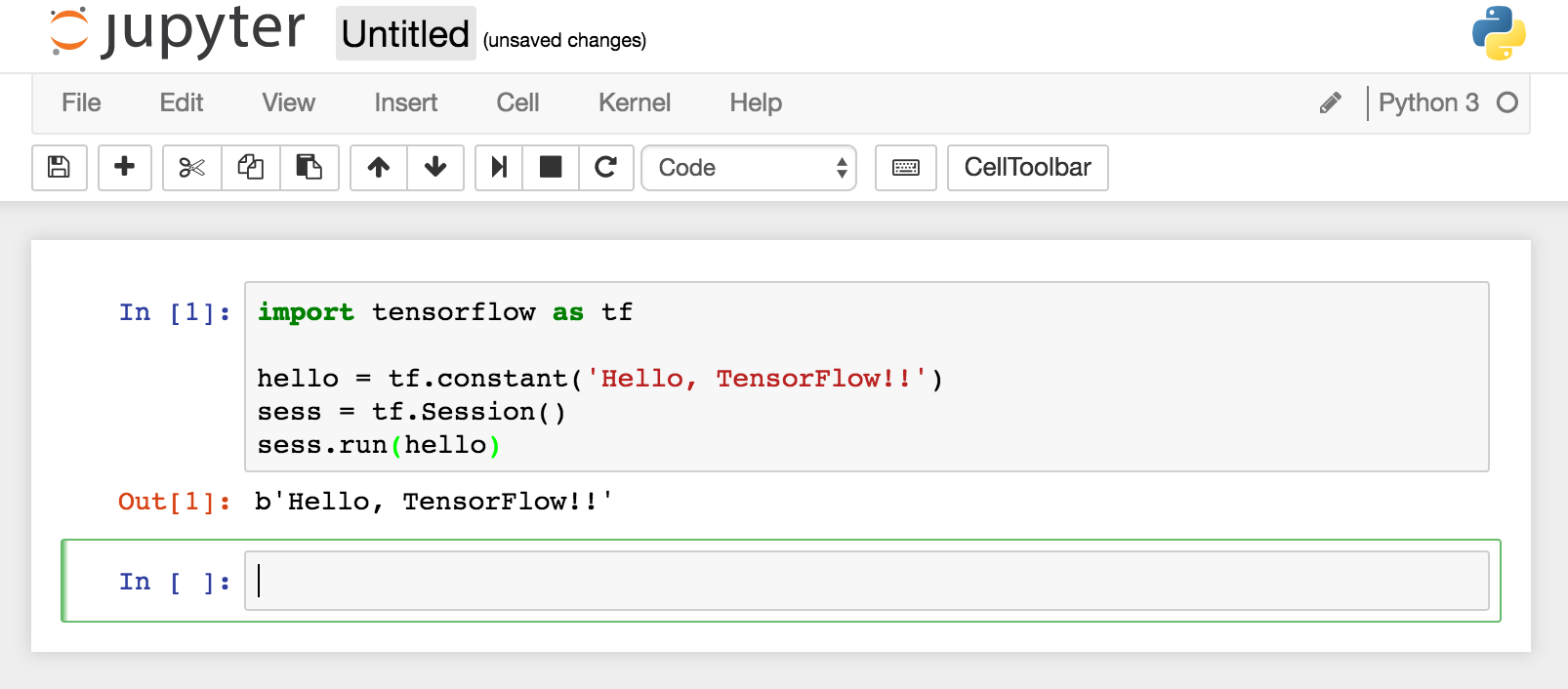 Hello, Tensorflow!