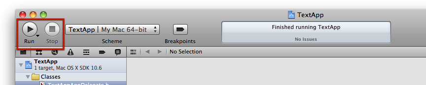 Xcode 4 Execution Controls