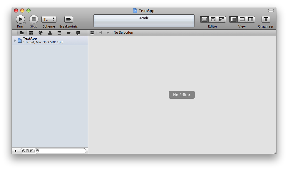 Xcode 4 Single Window Interface