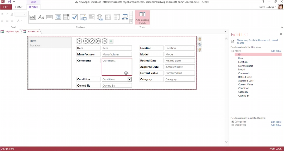 Access Web App Builder