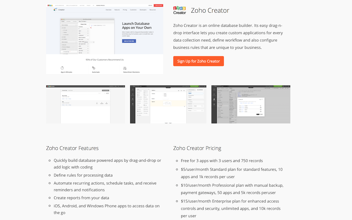 Zoho Creator Review