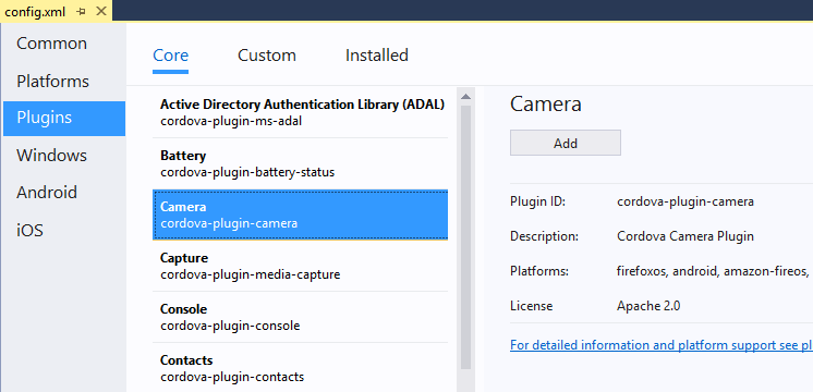 Add plugins