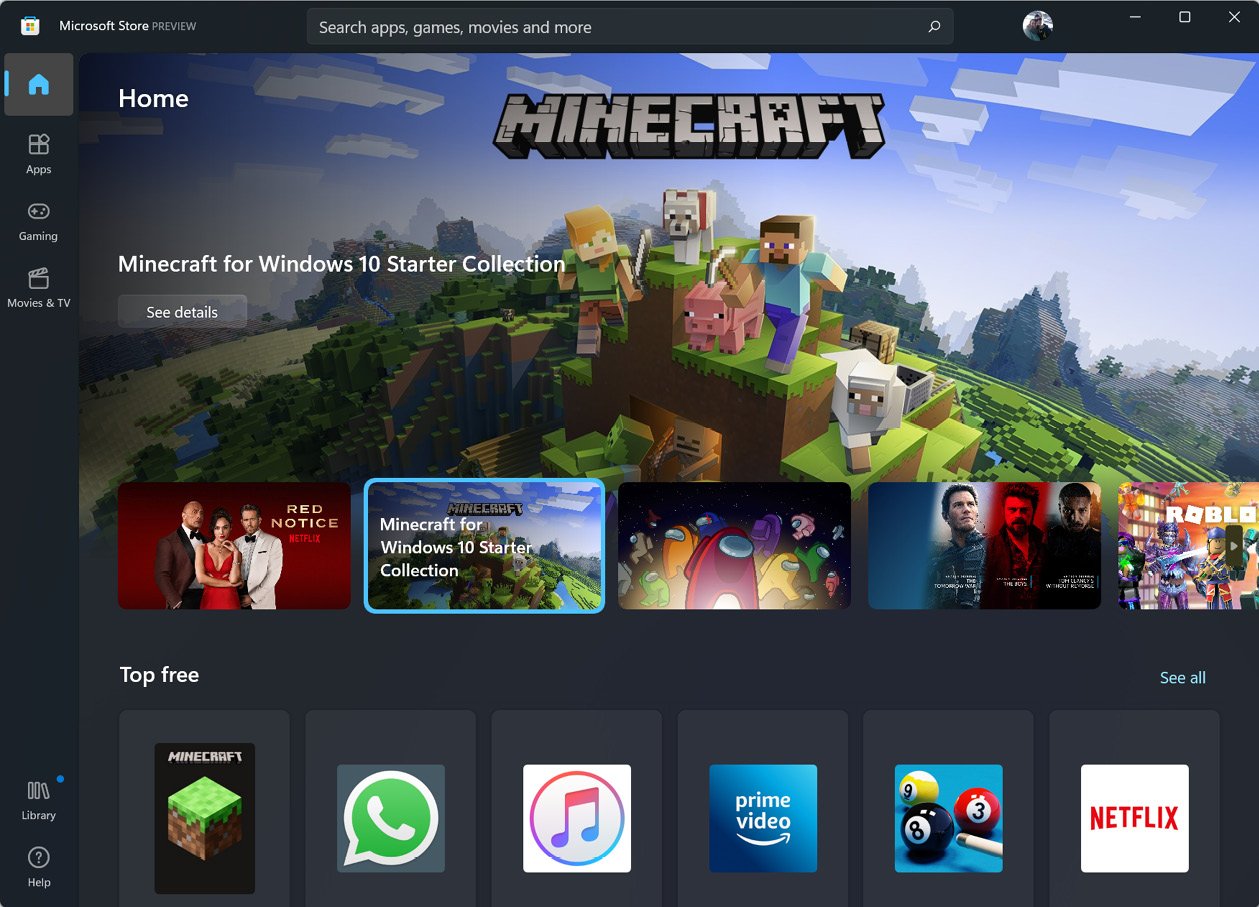 Figure 1.4 – Microsoft Store in Windows is a UWP application