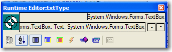 The Tabs of the Runtime Object Editor