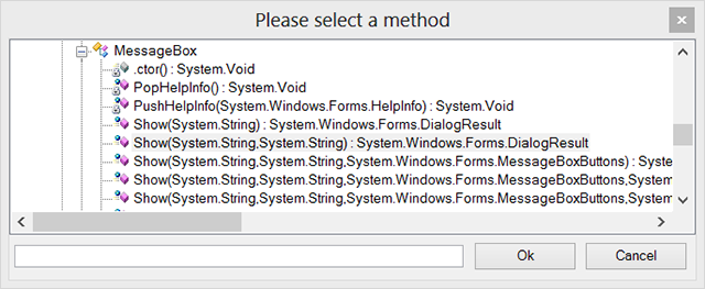 Select a method