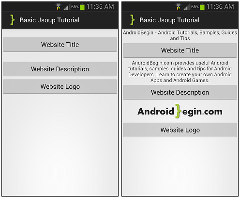 BasicJsoupTutorial ScreenShots