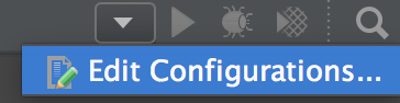 Edit Configurations
