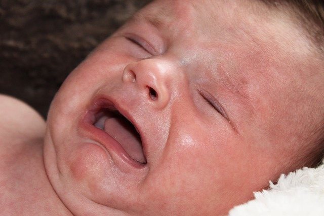 Perhaps it needs a fresh diaper or medical attention...new babies bring new business.