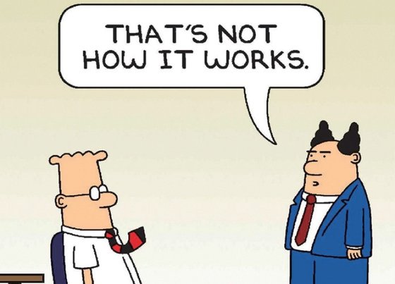 스콧 애덤스의 만화 [딜버트(Dilbert)] / 사진:ilbert.com