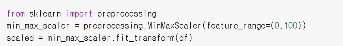 데이터 scale