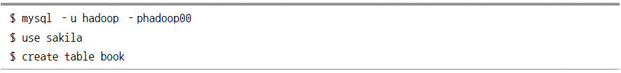 mysql 테이블 생성