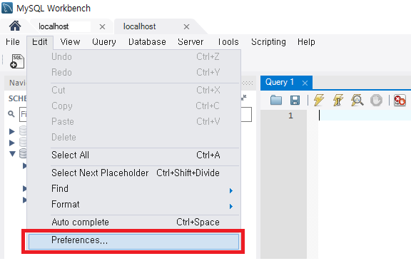 MySQL workbench safemode off