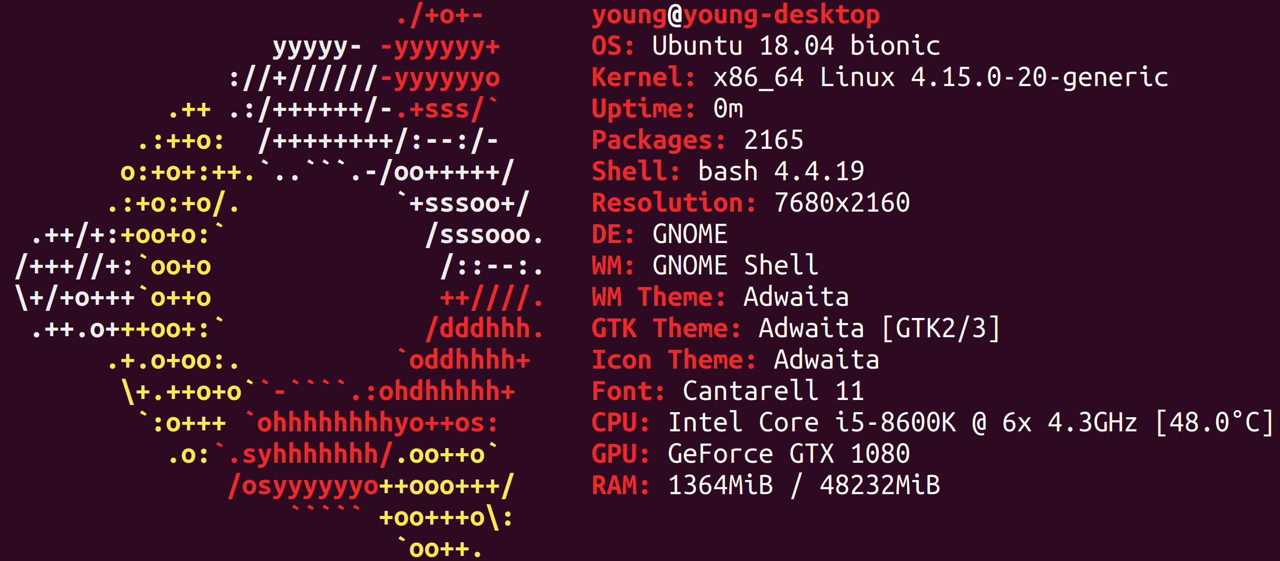 Ubuntu 18.04 Settings for TensorFlow