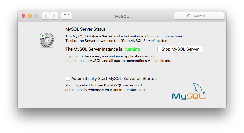 Start MySQL