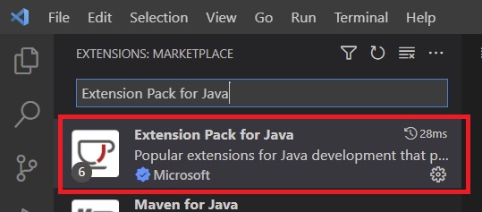 Java Extension Pack