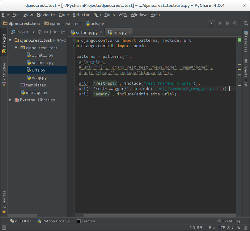 URL 설정