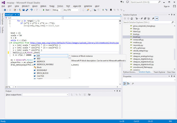 Optional: Visual Studio With Python and Minecraft: Getting Started