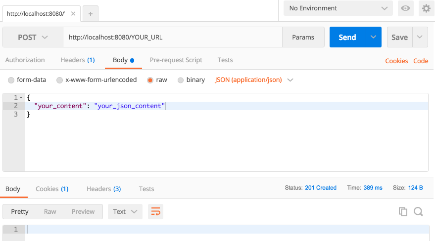 Executing Post Rest Service From Postman Image