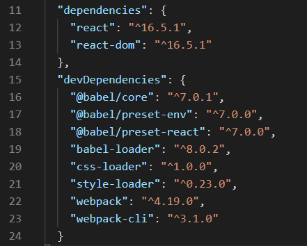 vcs package json vcs package json