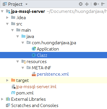 Connect to MSSQL Server in JPA