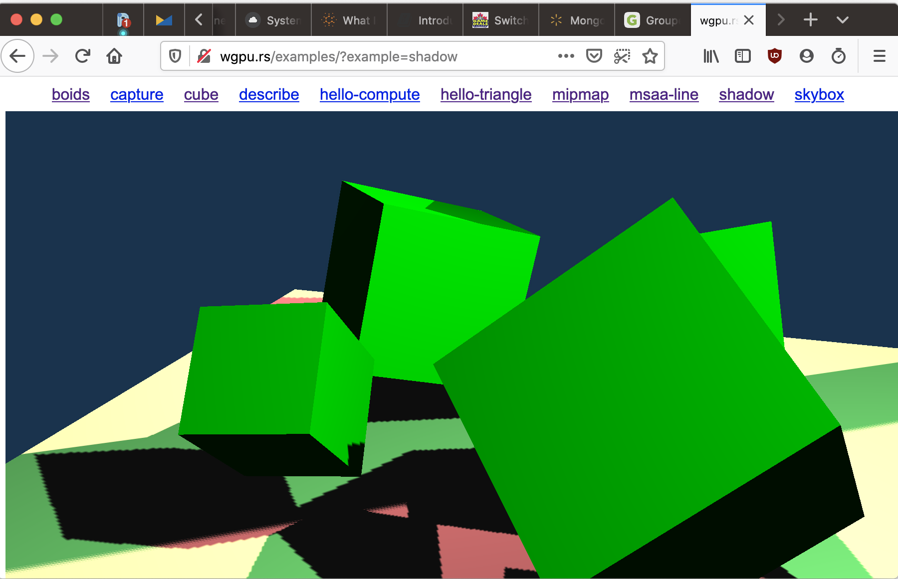 Shadow example on macOS