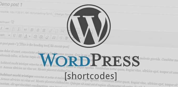WordPress shortcodes